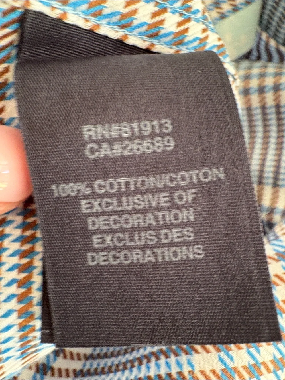 Robert Graham X Collection Men’s 2XL Plaid Button Front Shirt 100% Cotton